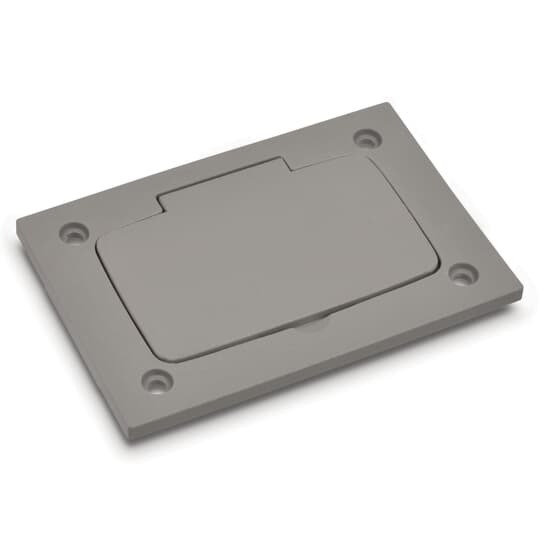 P-64-P-URC-GRY Steel City MopTite Non-Metallic Universal Floor Box Cover, 4-1/2 in L x 3 in W, Plastic