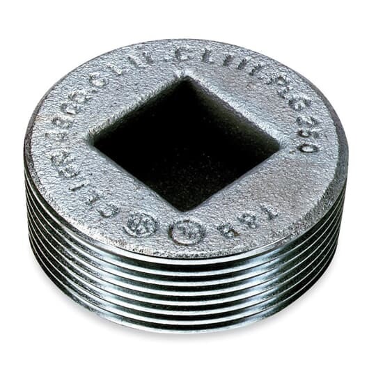 PLG1-TB T&B Explosionproof Dust-Ignition Proof Recessed Plug With Flush Head, 1/2 in, For Use With Rigid/IMC Conduits, Iron, Zinc Plated
