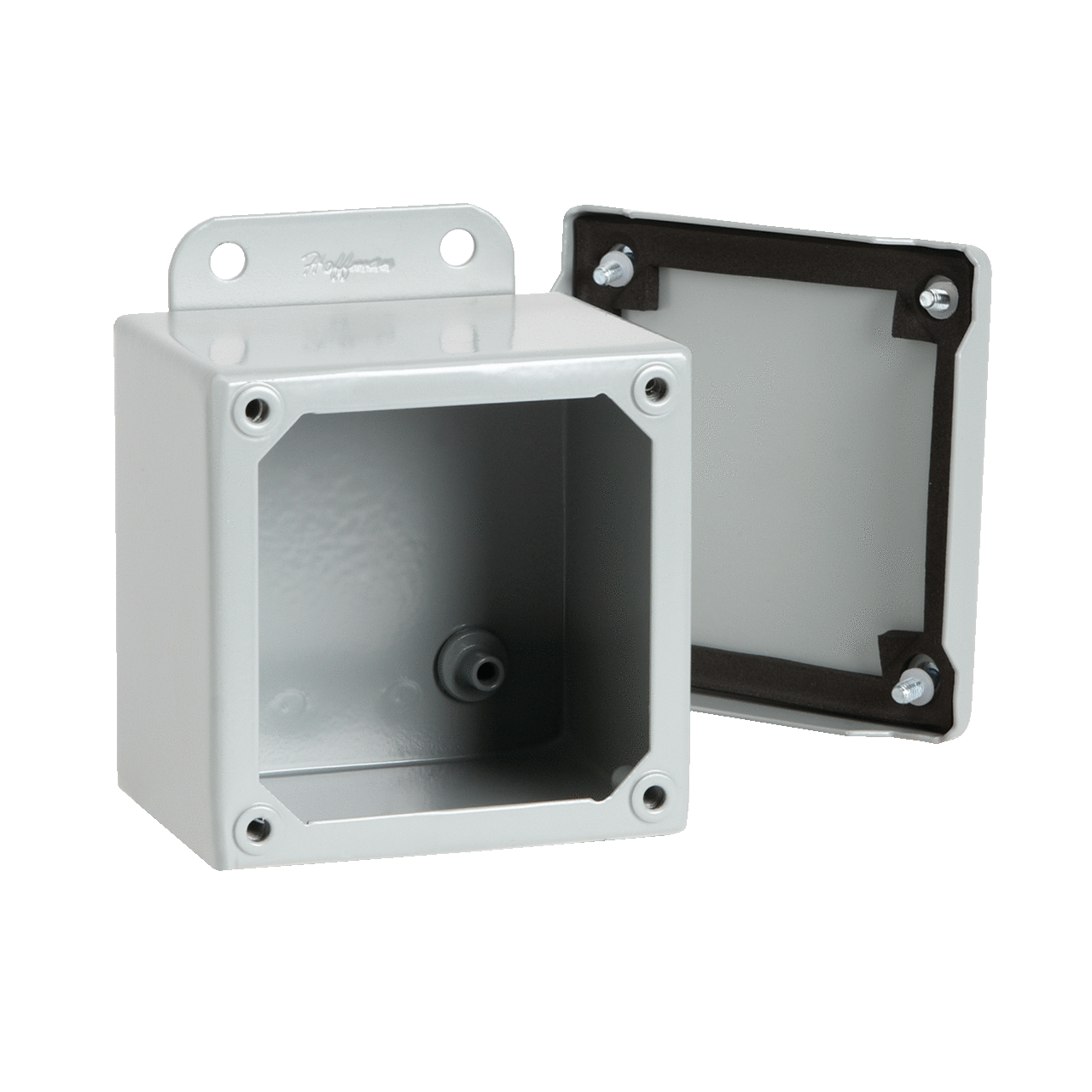 A8066SC Junction Box, 8 in H x 6 in W x 6 in D, Screw/Solid Cover, NEMA 12/IP65 NEMA Rating, Steel