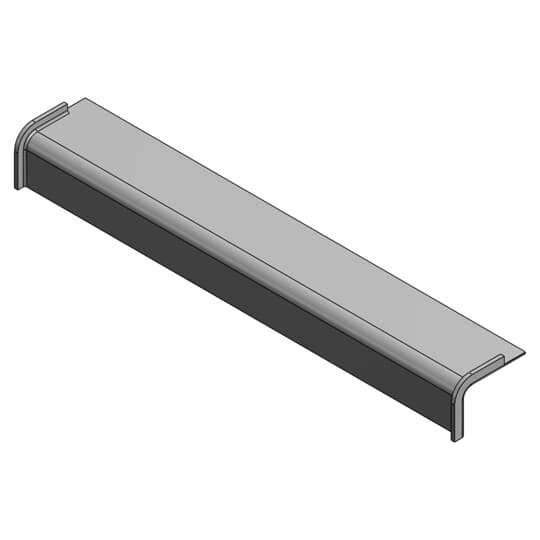 664-S-WT Steel City Recessed Service Wire Tunnel, 70 cu-in Capacity, For Use With 664 S Floor Box, Steel