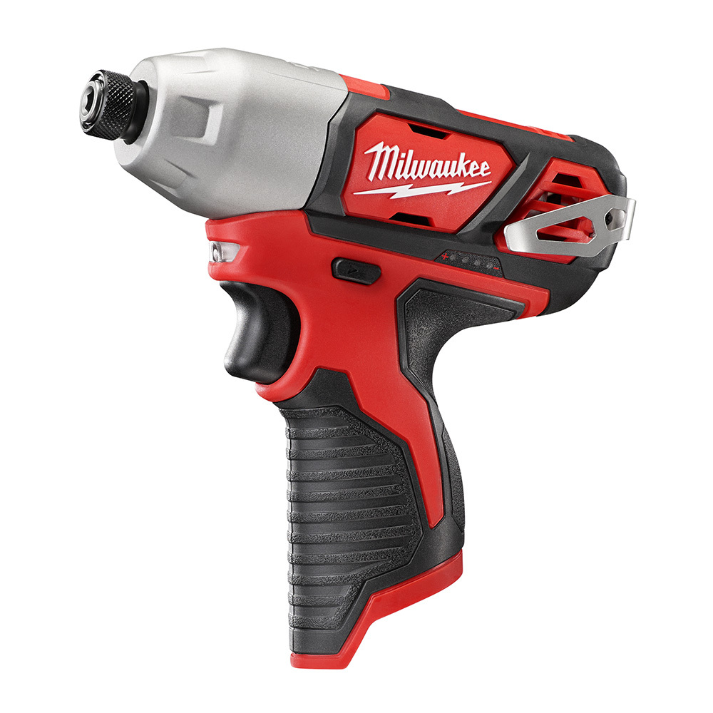 2462-20 M12 High Performance Cordless Impact Driver, 1/4 in Hex/Straight Drive, 3300 bpm, 1000 in-lb Torque, 12 V AC, 6-1/2 in OAL