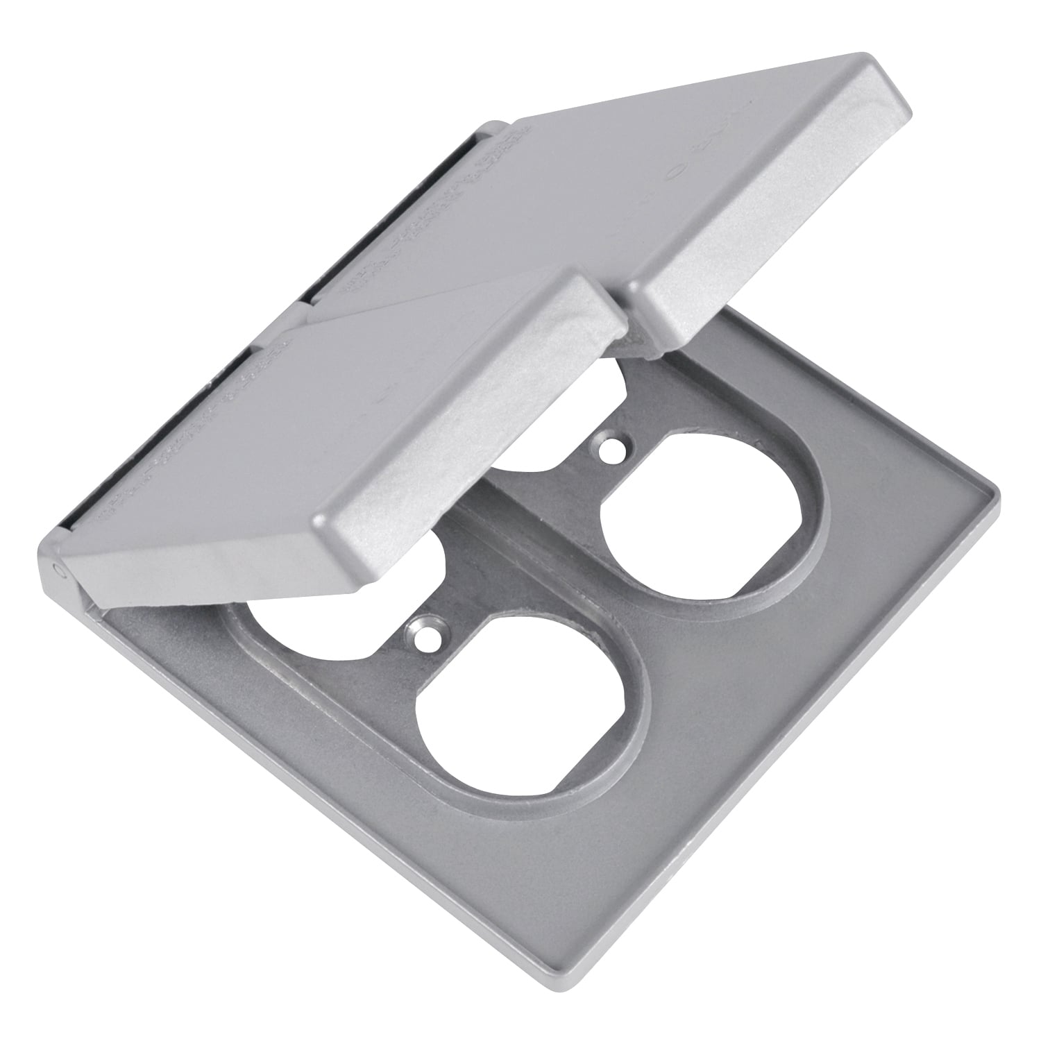 2CWPDR T&B FS/FD Weatherproof Device Box Cover With (2) Spring Doors, 4-9/16 in L x 4-5/8 in W, Die Cast Aluminum