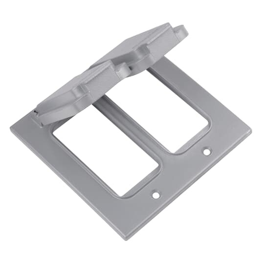 2CCG Red Dot Dry-Tite Weatherproof Receptacle Cover, Die Cast Aluminum