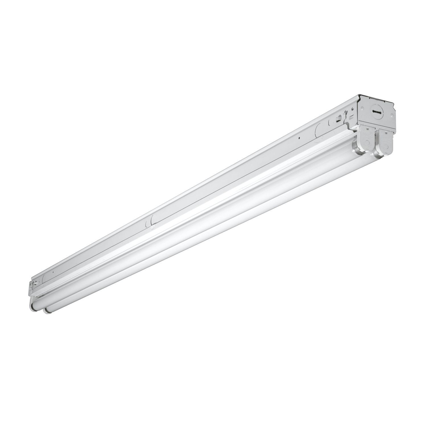 8TSNF-132-UNV-EB81-U Metalux SNF Universal Commercial Strip Light Fixture, (1) T8 Lamp, 120 to 277 V AC, Baked White Enamel Housing
