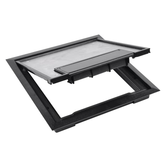 667-CST-SW-BLK Steel City Non-Metallic Floor Box Cover and Flange, 10.63 in L x 10.63 in W
