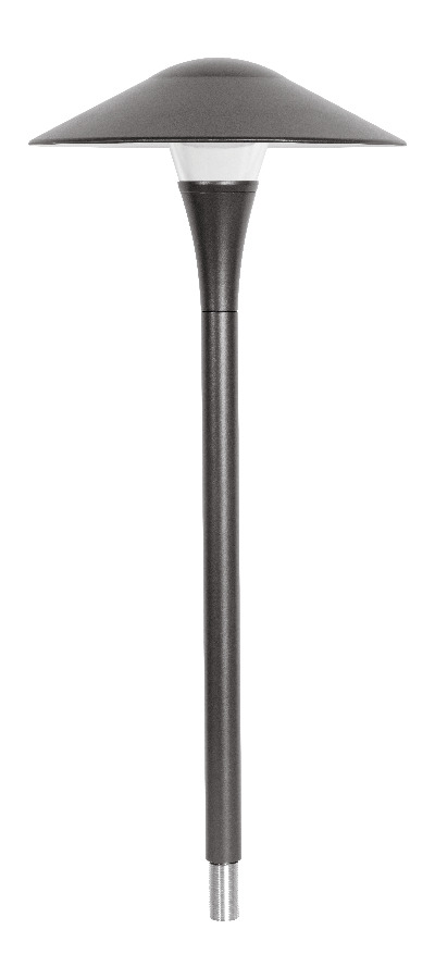 LL1LED6LVYYA Fern 1-Tier Pathway Light,) LED Lamp, 6 W Fixture, 12 V AC, Bronze Housing