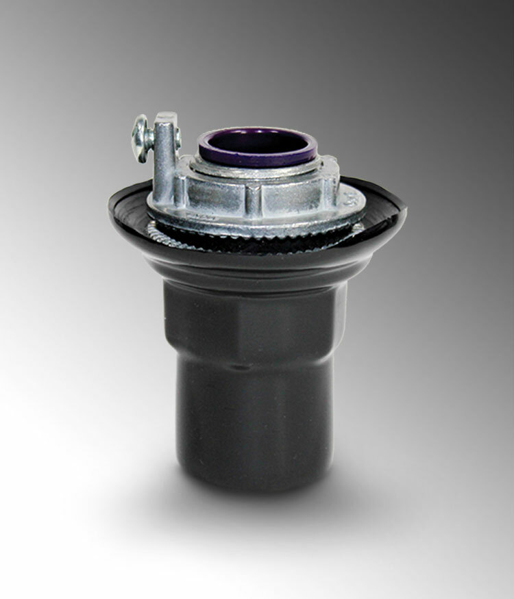 PV1000STG3 STG Knockout Conduit Hub With Ground, 1 in, For Use With Rigid Conduits, Steel, Galvanized/PVC Coated