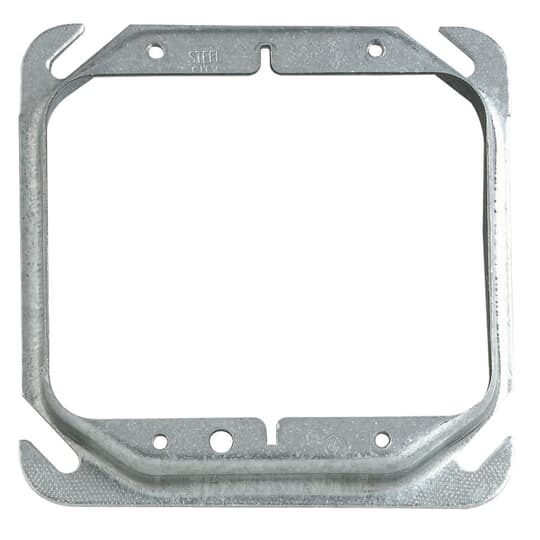52C185/8-25 Steel City Outlet Box Cover, 4 in L x 4 in W, Steel