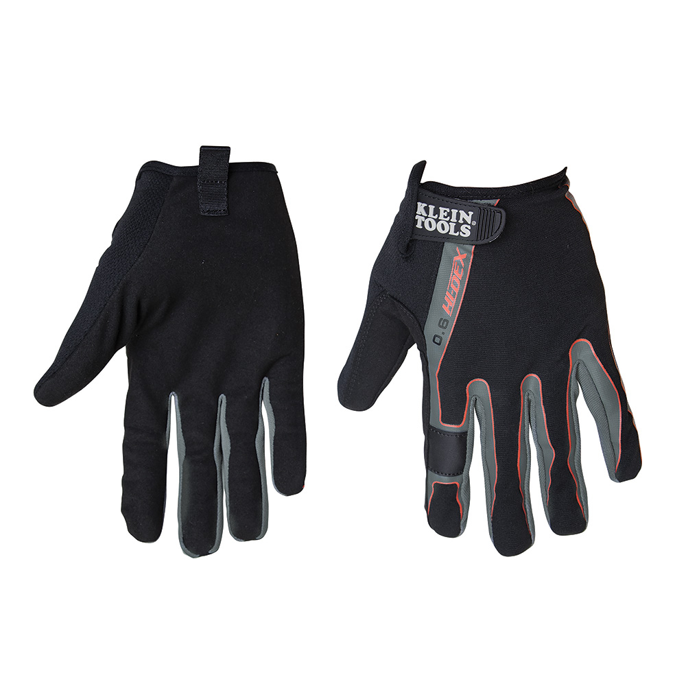 40231 Touchscreen High Dexterity Gloves, XL, Fabric, Black