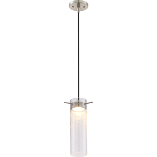 62-951 Nuvo Pulse Dimmable Mini Pendant, (1) Lamp, 120 V AC, Brushed Nickel Housing