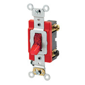 1222-PLR Self-Grounding AC Quiet Toggle Switch, 120 V AC, 20 A, 1 hp Power Rating