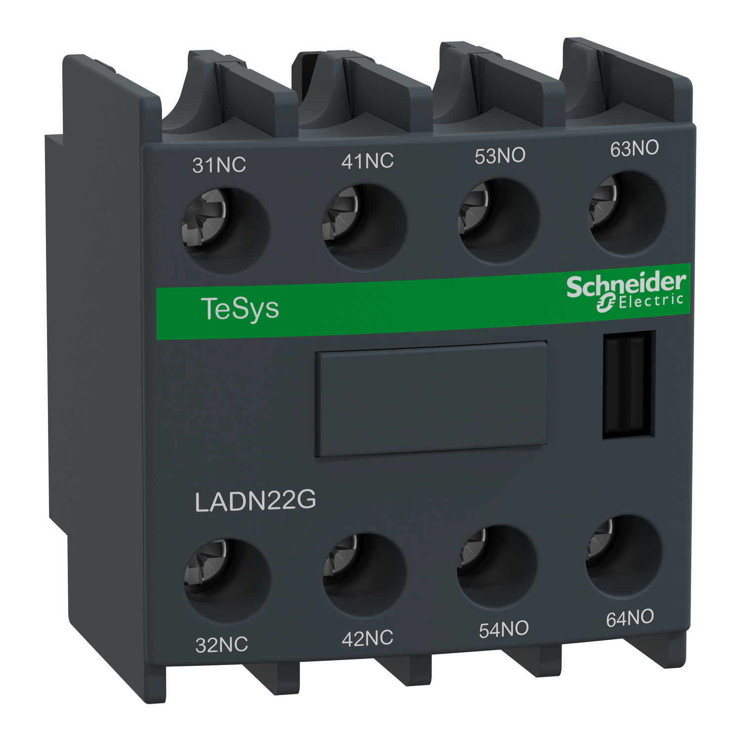 LADN22G TeSys Instantaneous Auxiliary Contact Block, 690 V AC, 10 A, 2NO-2NC Contacts