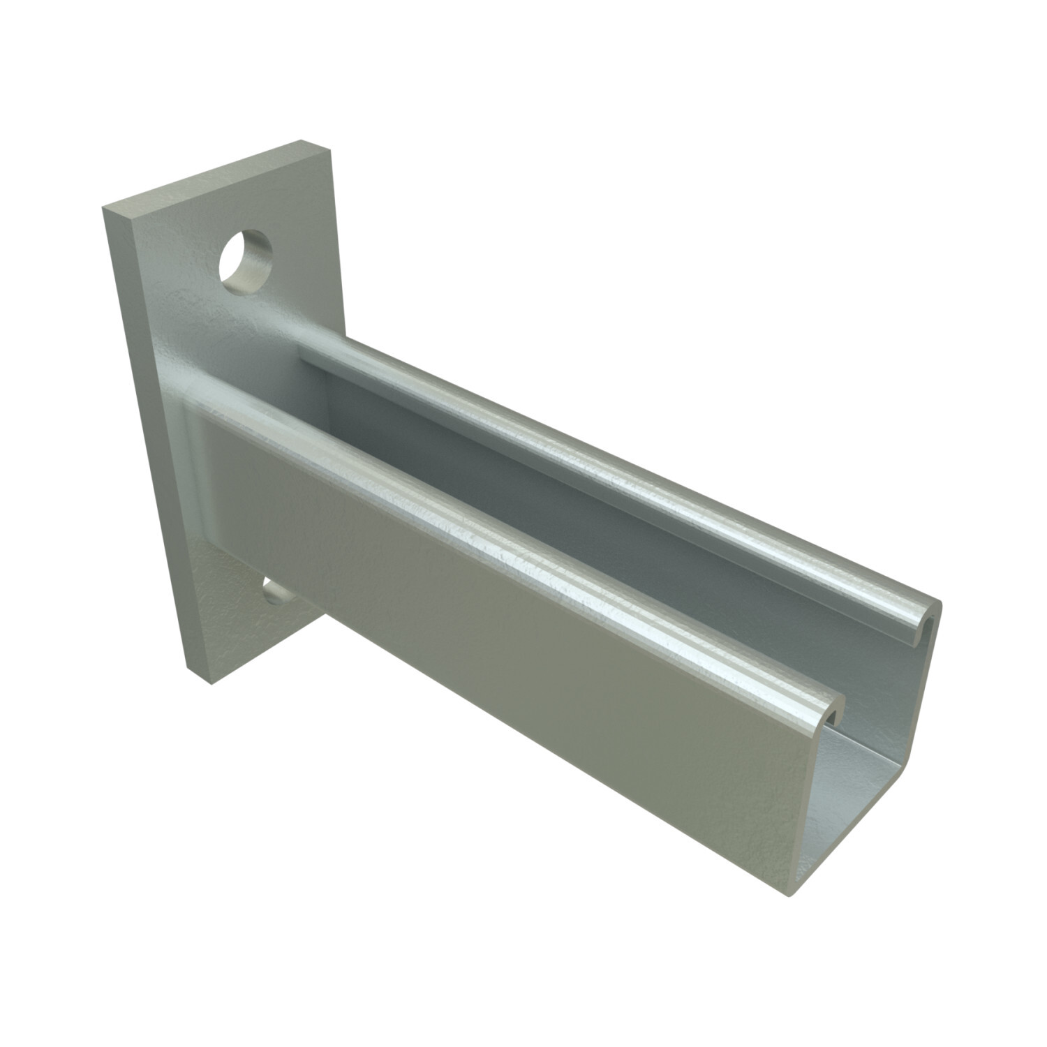 P2945-HG Slot Up Cantilever Bracket, 12 in L x 2 in W x 3/8 in THK, Steel