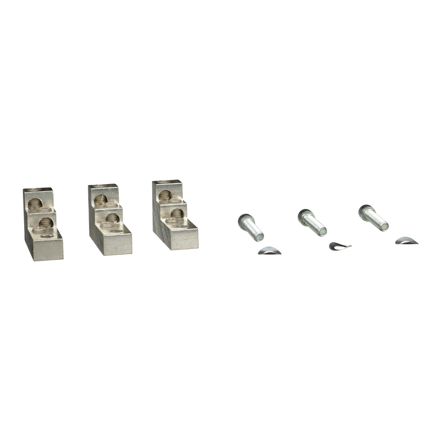 PDC3FA2 PowerPact MasterPact 3-Piece Power Distribution Connector Kit, For Use With 15/100 A FAL, FHL, FCL Frame Circuit Breaker, 14 to 2 AWG Wire, Aluminum
