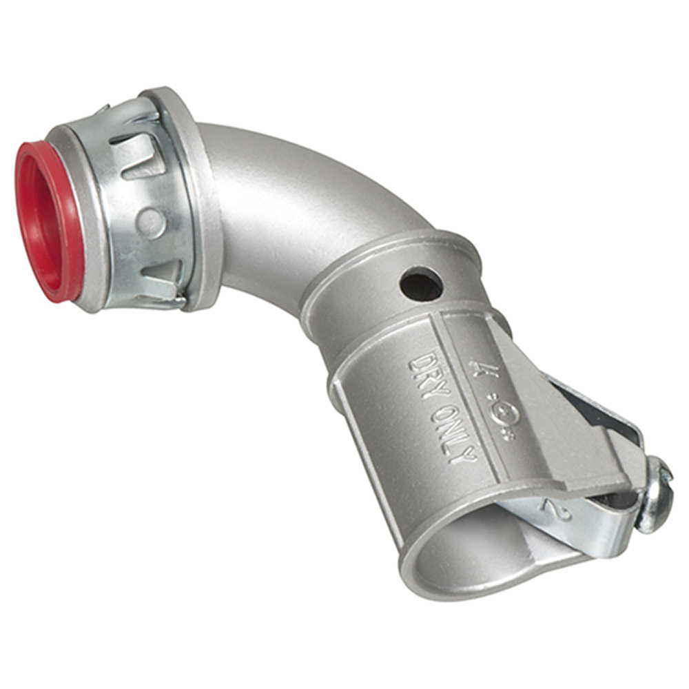 3810900AST SNAP2IT 90 degree MC Connector, 1/2 inch, Zinc die-cast
