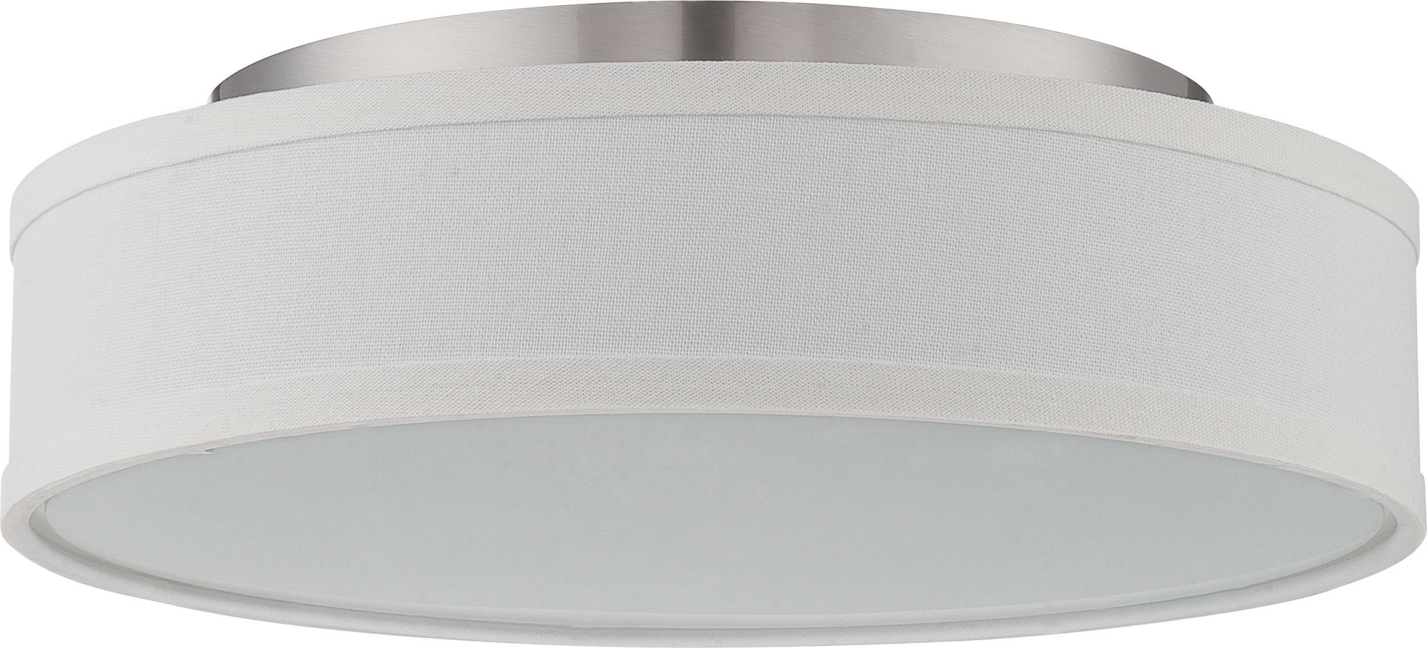 62-524 Heather Dimmable Transitional LED Light Fixture, (1) Lamp, 120 V AC, Brushed Nickel Housing