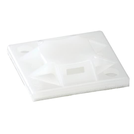 MPNY-1000-9-C Catamount Cable Tie Mounting Base, Adhesive Mount, 0.19 in W Tie, Nylon/Polyamide 6.6, Natural