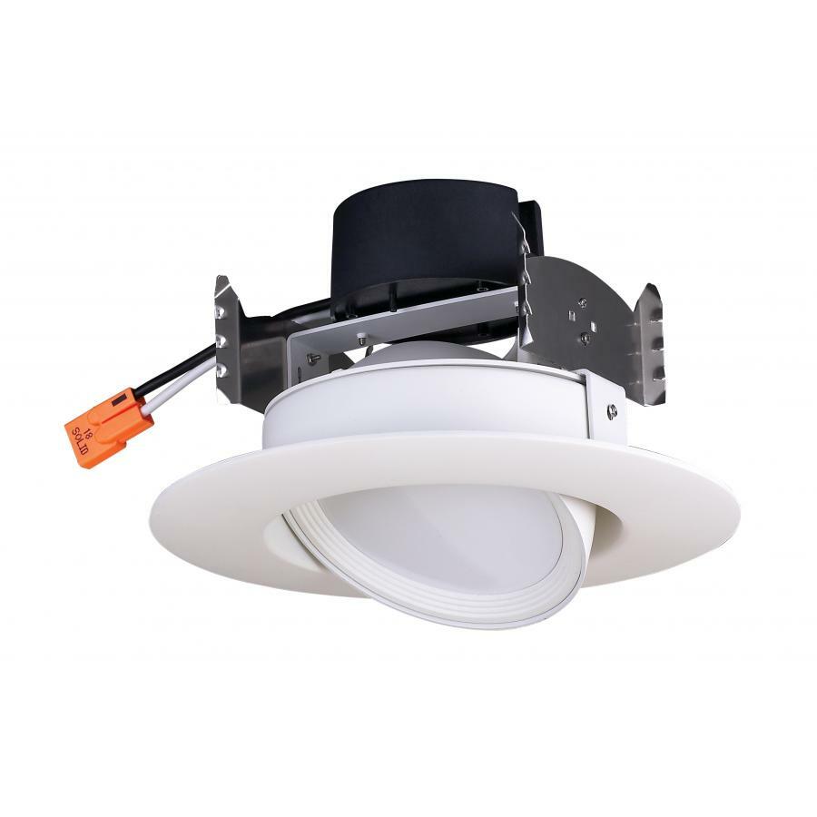 S29463 Dimmable Directional Gimbaled LED Downlight Retrofit, 4 in Ceiling Opening, 120 V AC