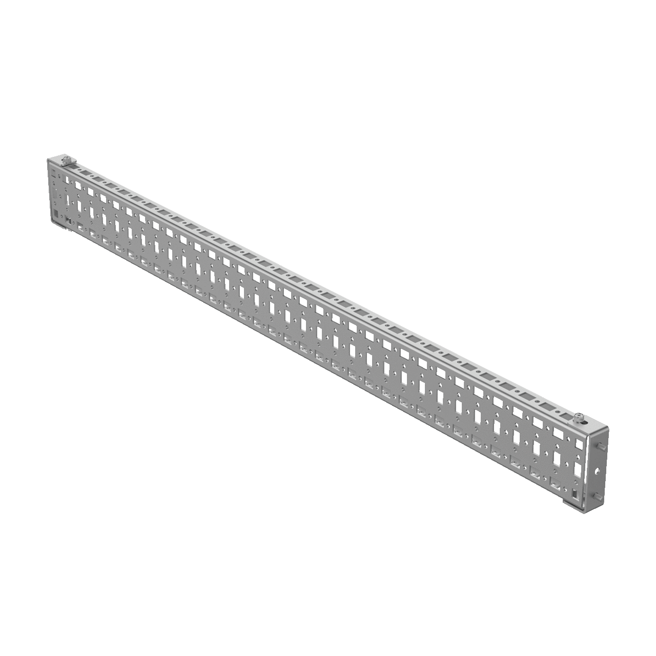 PGH3S8 ProLine P20 3-Row Hole Pattern Grid Strap, 2.95 in H, For Use With ProLine 700 mm W x 800 mm D-Frame Modular Enclosures, Steel