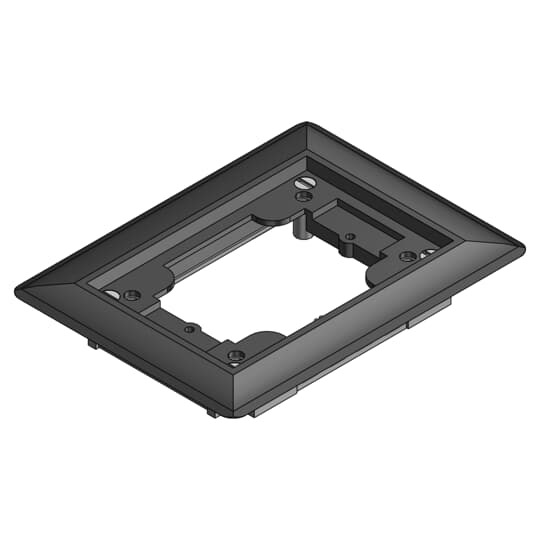 641-P-CAC-BLK Steel City Flush Service Non-Metallic Carpet Activation Kit, For Use With 640 P/740 Series Floor Box, 1-Gang, Black