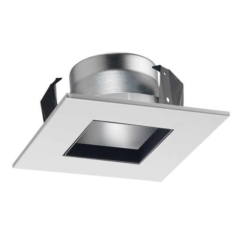 447SQ HZWH Adjustable Square Downlight Reflector Trim, 4 in ID x 5 in OD, For Use With IC44N, IC44N W, IC44N S, TC44, TC44 V, TC44 S and TC44R Series Low Voltage Housing