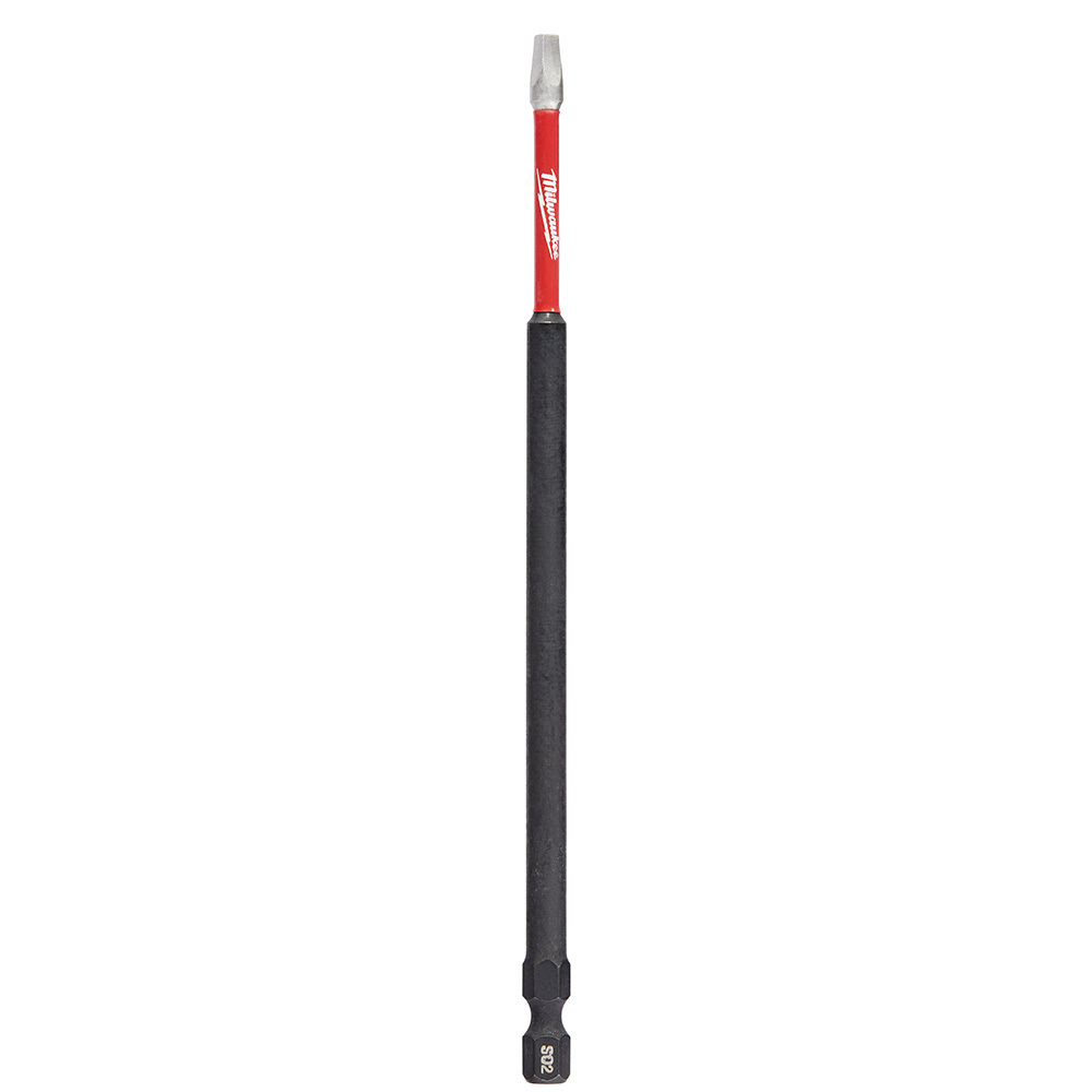 48-32-4805 Shockwave Impact Duty 1-Piece Impact Power Bit, #2 Square Point, 6 in OAL, 1/4 in, Steel