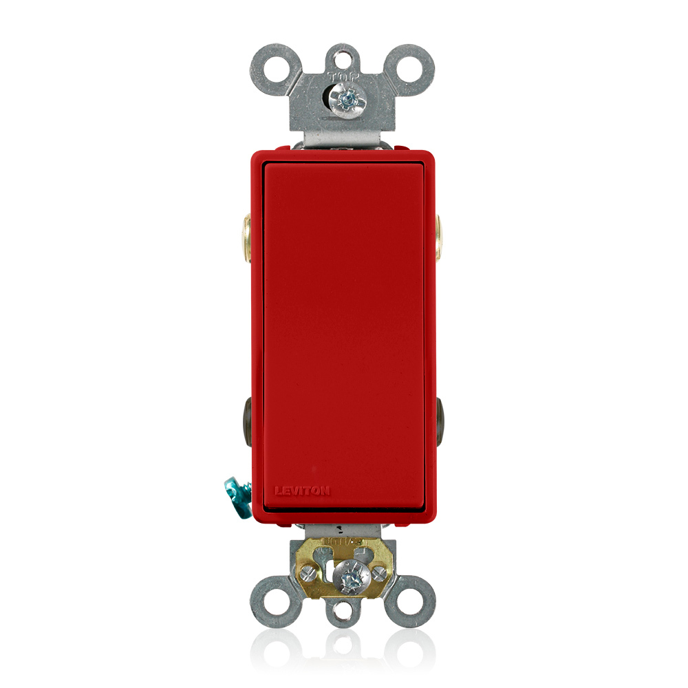 5624-2R Decora 4-Way Self-Grounding AC Quiet Switch, 120/277 V AC, 20 A, 1 hp, 2 hp Power Rating