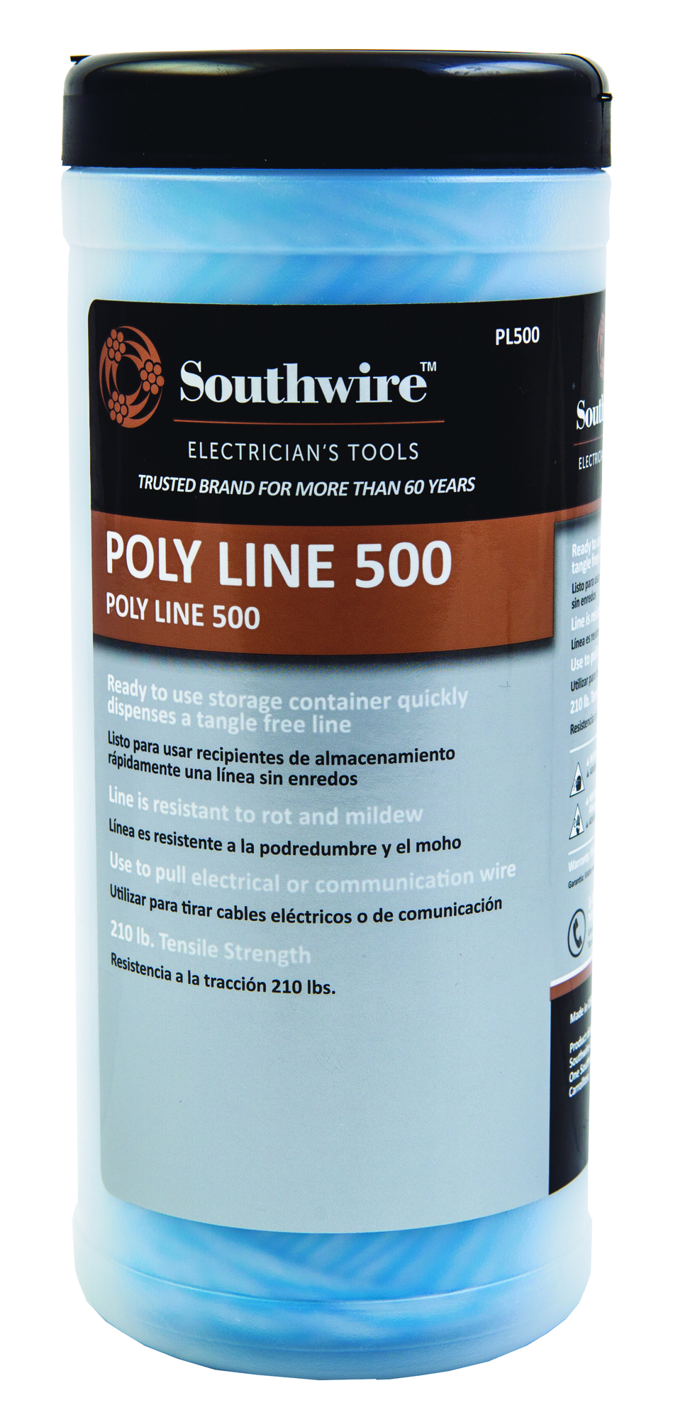 582806 High Tensile Strength Pull Line, 210 lb Tensile Strength, 500 ft L