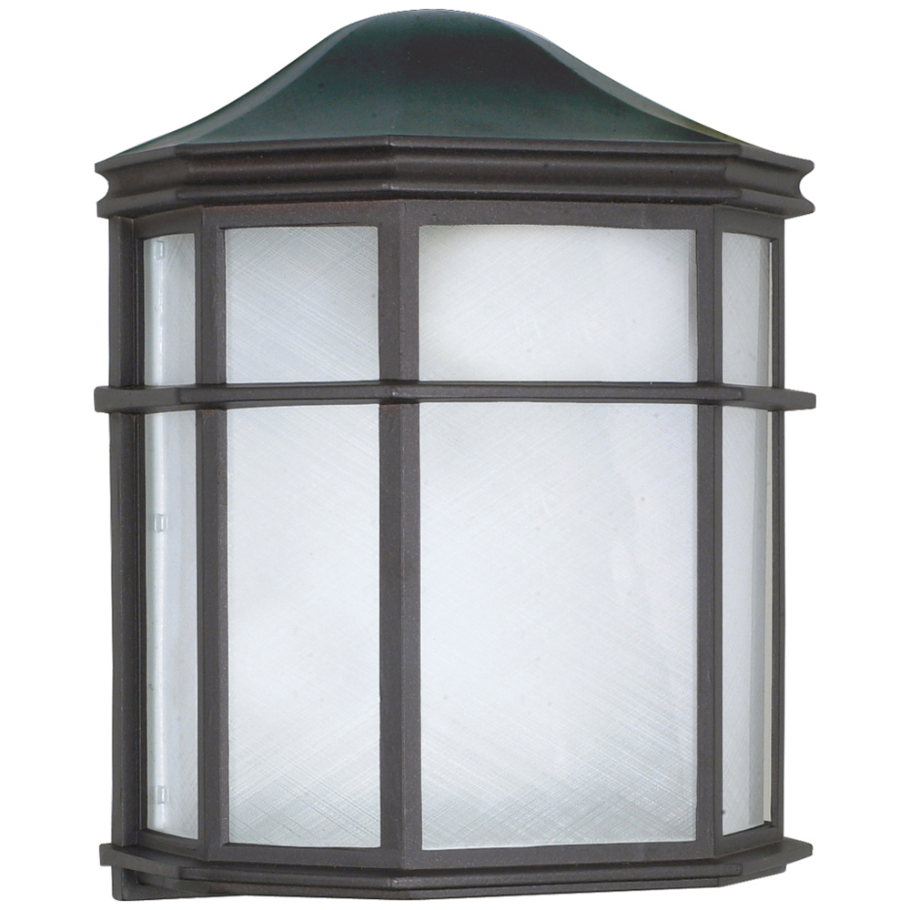 60-539 Caged Transitional Outdoor Wall Lantern, 60 W, E26 Incandescent Lamp, A19 Shape