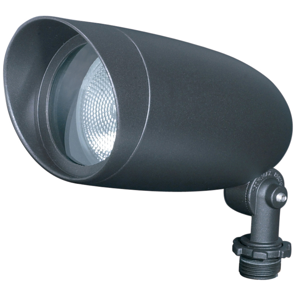 76-646 Traditional Flood Landscape Light, (1) PAR20 Lamp, 50 W Fixture, 120 VAC, Dark Bronze Housing