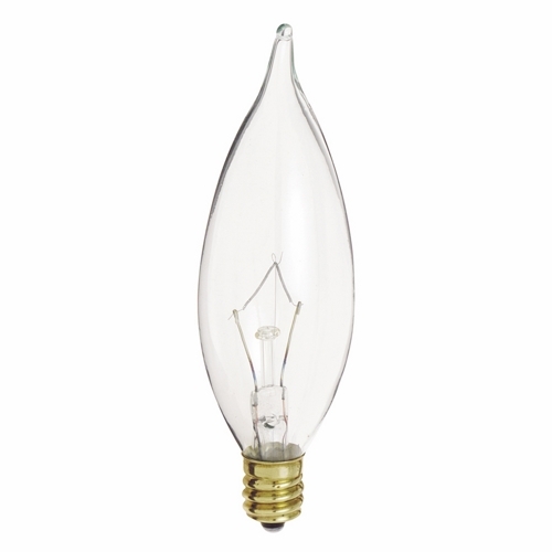 A3662 Decorative Dimmable Incandescent Lamp, 60 W, E12 Incandescent Lamp, CA10 Shape, 642 Lumens Initial