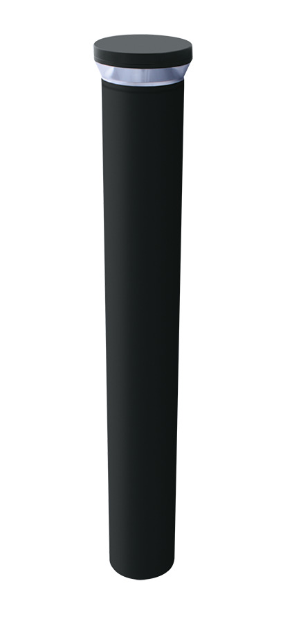 BLEDR24 Round Bollard Light,) LED Lamp, 23 W Fixture, 120/208/240/277 V AC, Bronze/Polyester Powder Coated Housing