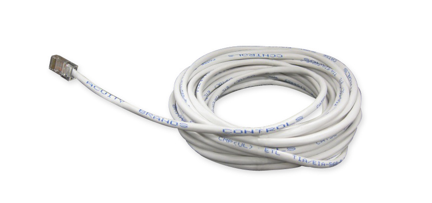 CAT5 30FT J1 CAT5 Plenum Rated Preterminated Cable, (4 Pairs) Conductors 24 AWG Conductor Solid Conductor, 30 ft L
