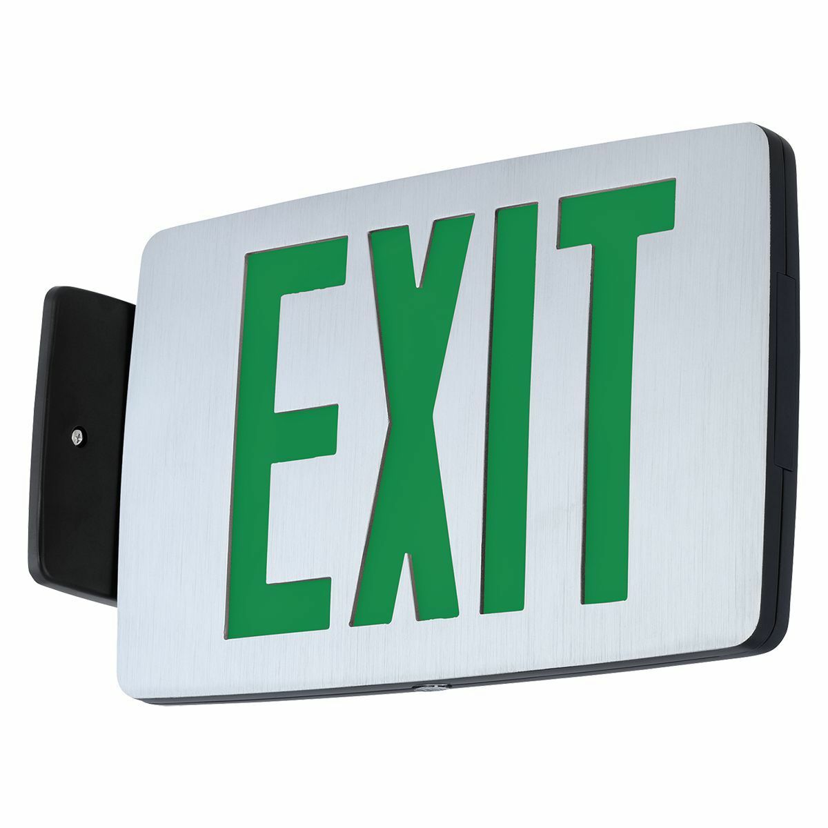 CCEDRE Emergency Exit Sign, LED Lamp, 1 W Fixture, 120/277 V AC, Black Painted Housing, EXIT Legend