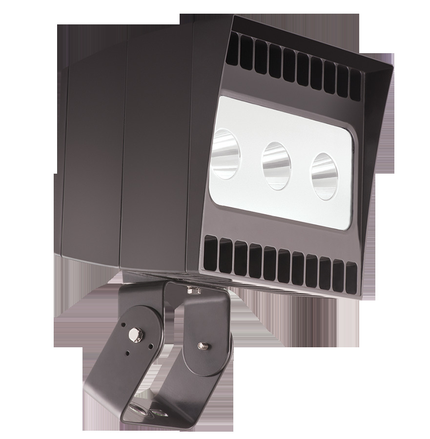 EZLED78T/PCS Standard Spotlight, (3) Lamp, 89 W Fixture, 120/208/240/277 VAC, Bronze/Polyester Powder Coated Housing