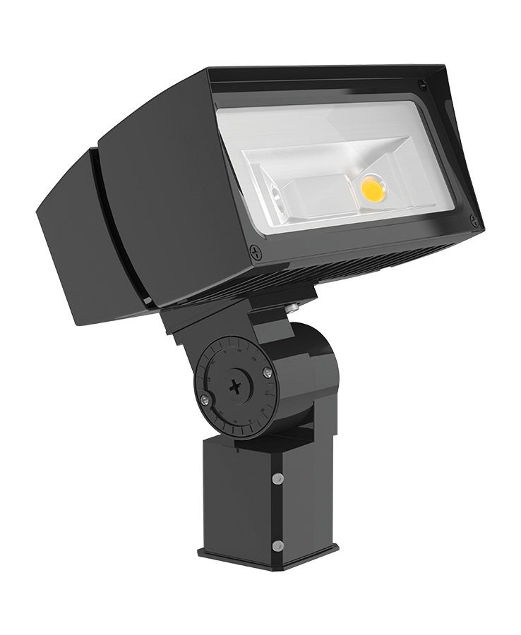 FFLED39SF Floodlight Fixture With ON/OFF Driver,) LED Lamp, 41 W Fixture, 120/208/240/277 V AC, Bronze Housing