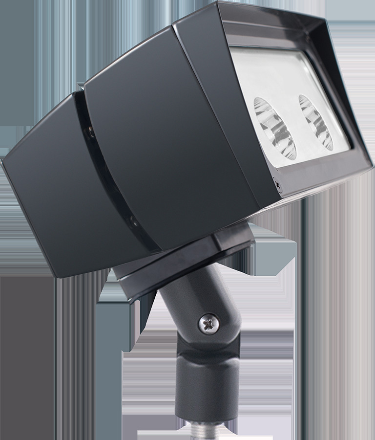 FFLED52NB44 Floodlight Fixture With ON/OFF Driver,) LED Lamp, 54 W Fixture, 120/208/240/277 V AC, Bronze Housing
