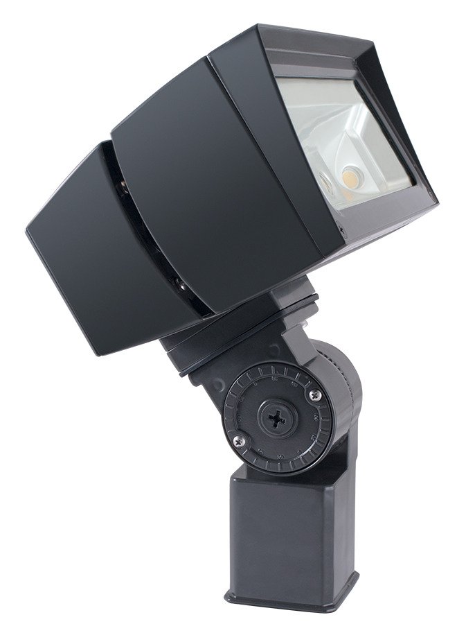 FFLED52SF Floodlight Fixture With ON/OFF Driver,) LED Lamp, 54 W Fixture, 120/208/240/277 V AC, Bronze Housing