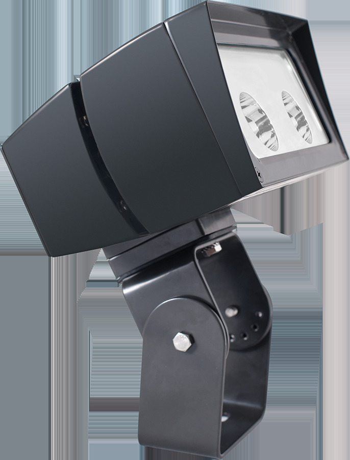 FFLED52TB44 Floodlight Fixture With ON/OFF Driver,) LED Lamp, 54 W Fixture, 120/208/240/277 V AC, Bronze Housing