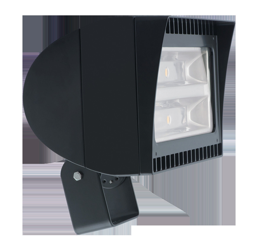 FXLED105T Standard Floodlight Fixture,) LED Lamp, 106 W Fixture, 120/208/240/277 V AC, Bronze Housing