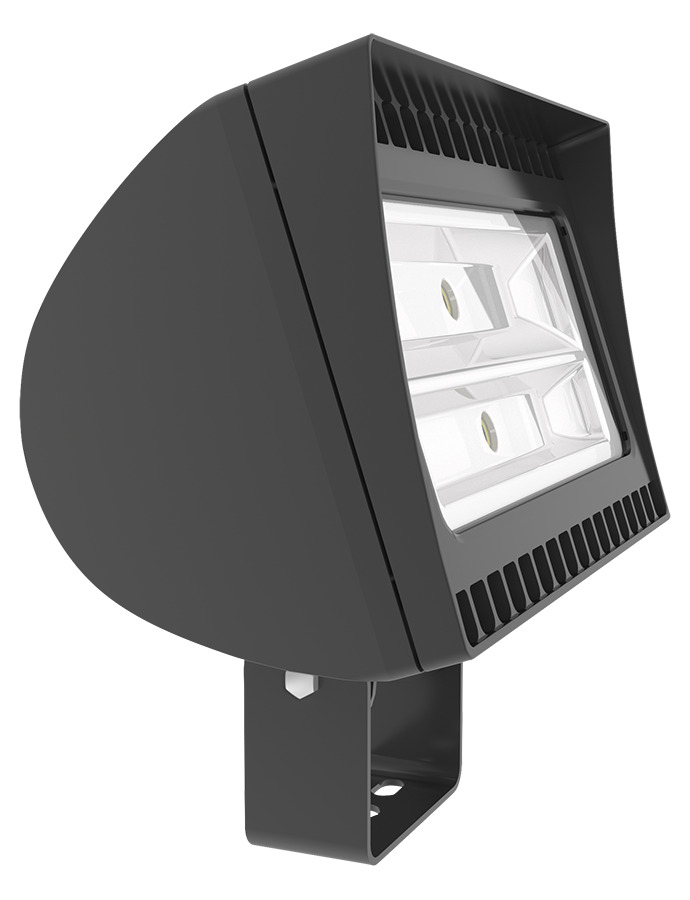 FXLED105TN Standard Floodlight Fixture,) LED Lamp, 107 W Fixture, 120/208/240/277 V AC, Bronze Housing