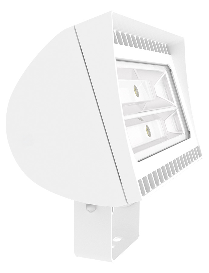 FXLED125TNW Standard Floodlight Fixture,) LED Lamp, 133 W Fixture, 120/208/240/277 V AC, White Housing