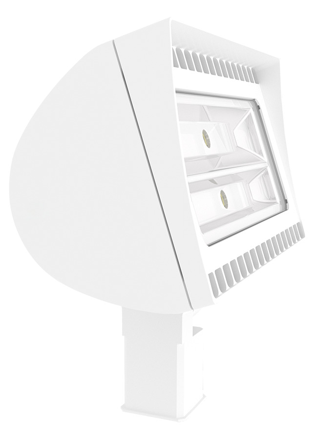 FXLED150SFNW Standard Floodlight Fixture,) LED Lamp, 155 W Fixture, 120/208/240/277 V AC, White Housing