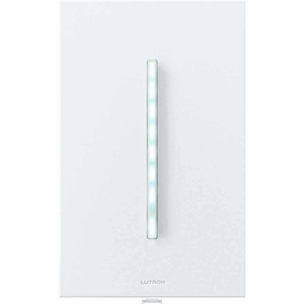 GT-250M-WH Grafik T LED+ Dimmer with Wall Plate, 250W LED/400VA MLV, 1 Pole/Multi-Location, 120V, No Neutral Required, Non-RF, White
