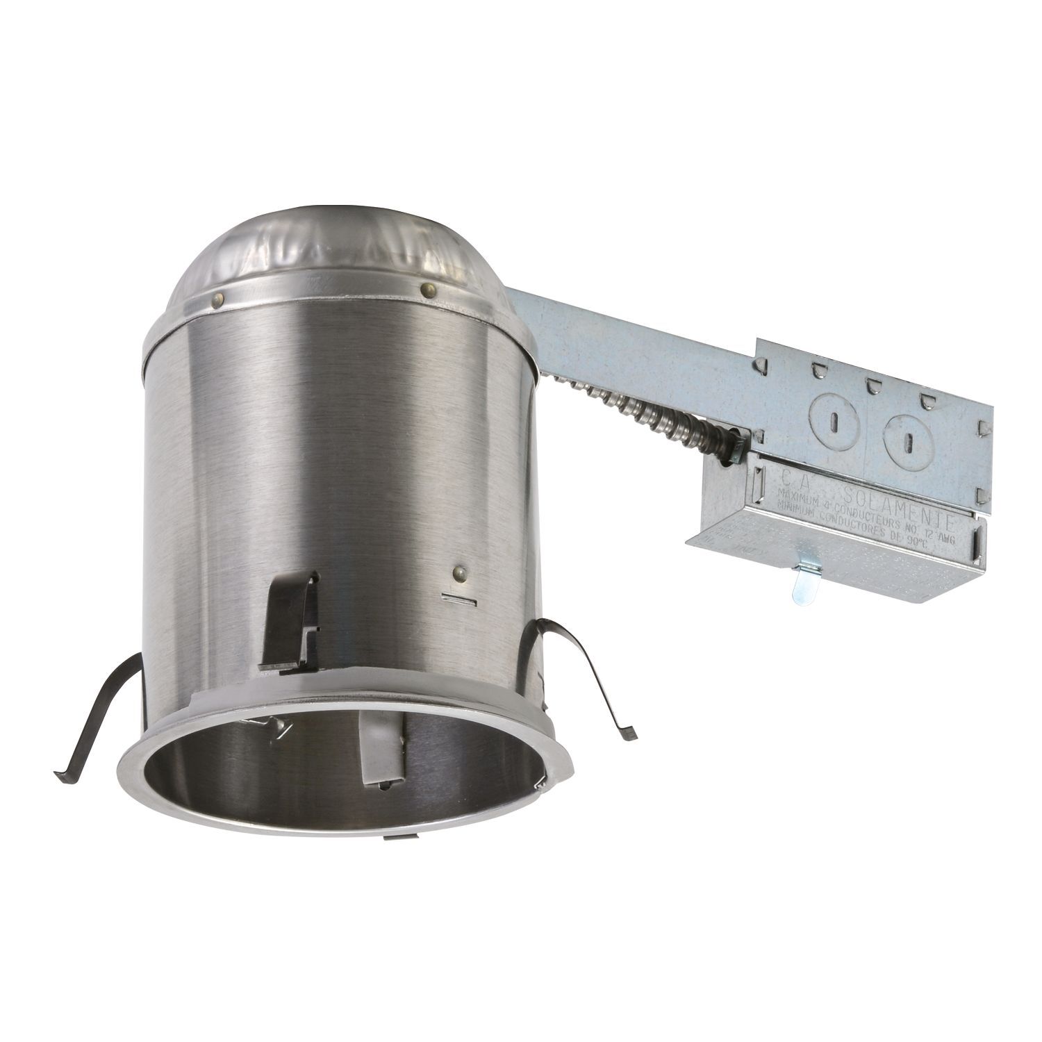 H5RICAT Halo H5 Series Line Voltage Remodel Recessed Lighting Housing, Halogen Lamp, IC Insulation, 120 V AC, 5-1/2 in Ceiling Opening, Aluminum Housing