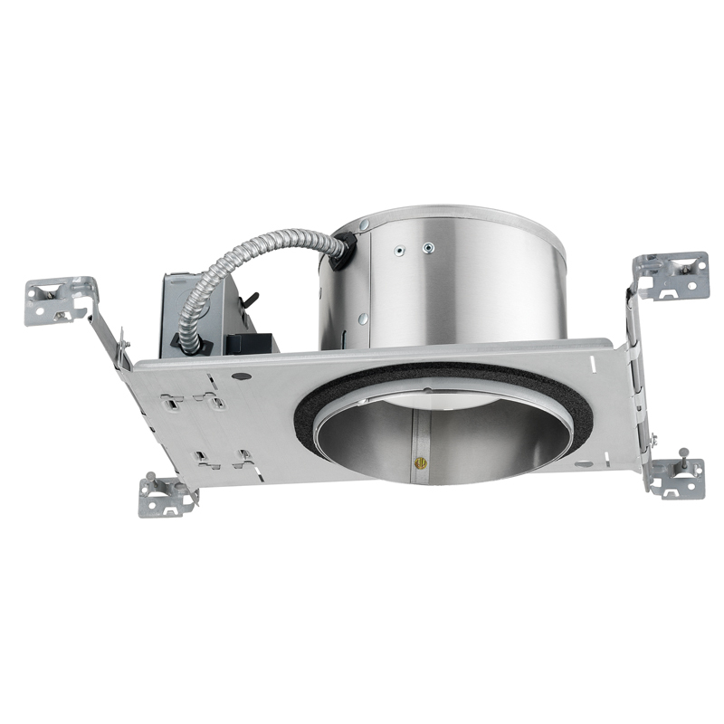 IC22LED G4 09LM 30K 90CRI 120 FRPC New Construction Round Downlight Housing With Trim, LED Lamp, Insulated Insulation, 120 V AC, 6-7/8 in Ceiling Opening, Aluminum Housing