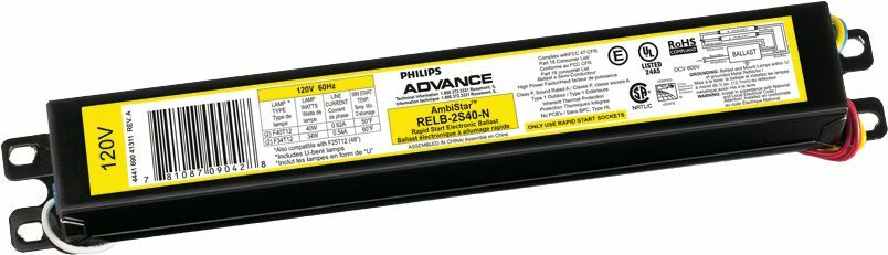 ICN2P60N35I Advance Electronic N Can Fluorescent Ballast, 75 W Lamp, 120 to 277 V AC, Instant, 0.88 Ballast Factor