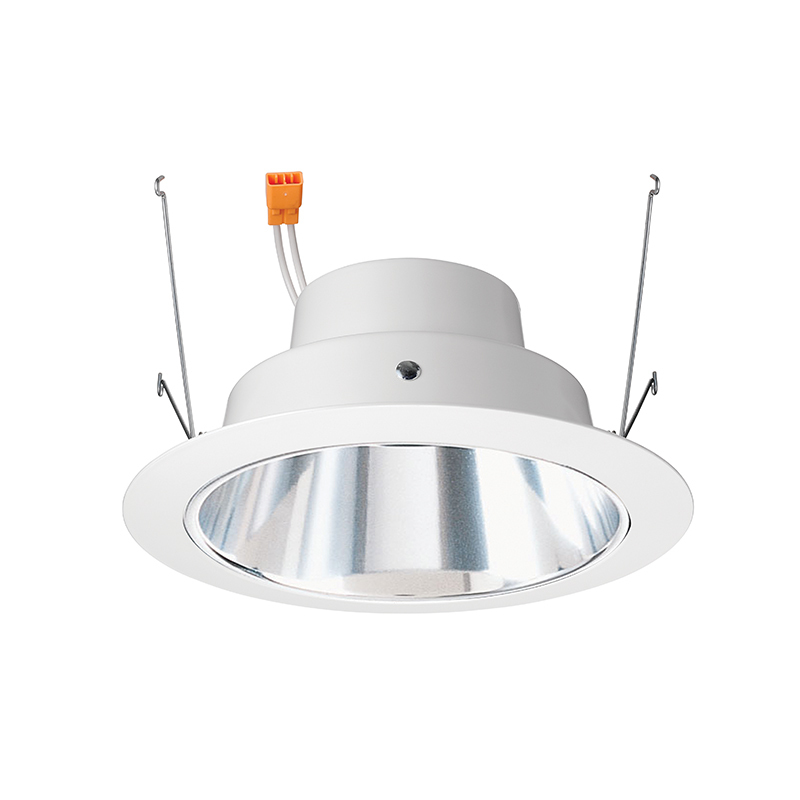 J6RL WD G4N DB 06LM 30K 90CRI 120 FRPC WWH 6 in Aperture Dimmable Generation 4 Round Retrofit Downlight Trim Module, 12 W Fixture, 5-3/4 in Ceiling Opening, 120 V AC, Aluminum Housing