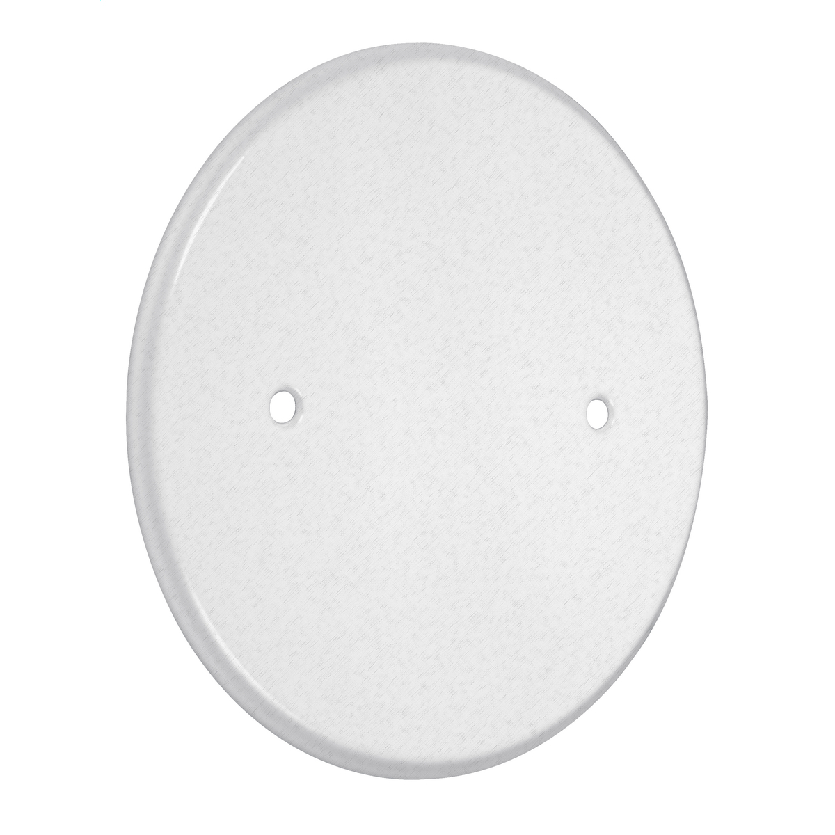 LPB3325 Round Standard Blank Wall Plate, 5 in W x 5 in H, Steel, White