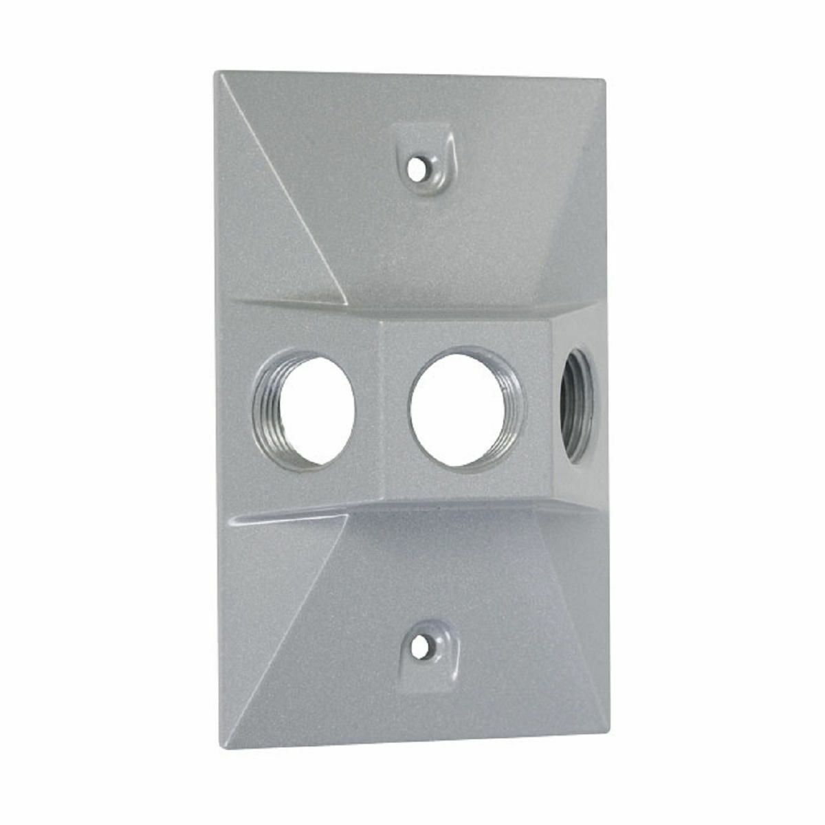LV130S Weatherproof Lamp Holder Cover, 4.63 in L x 2.88 in W, Die Cast Metal